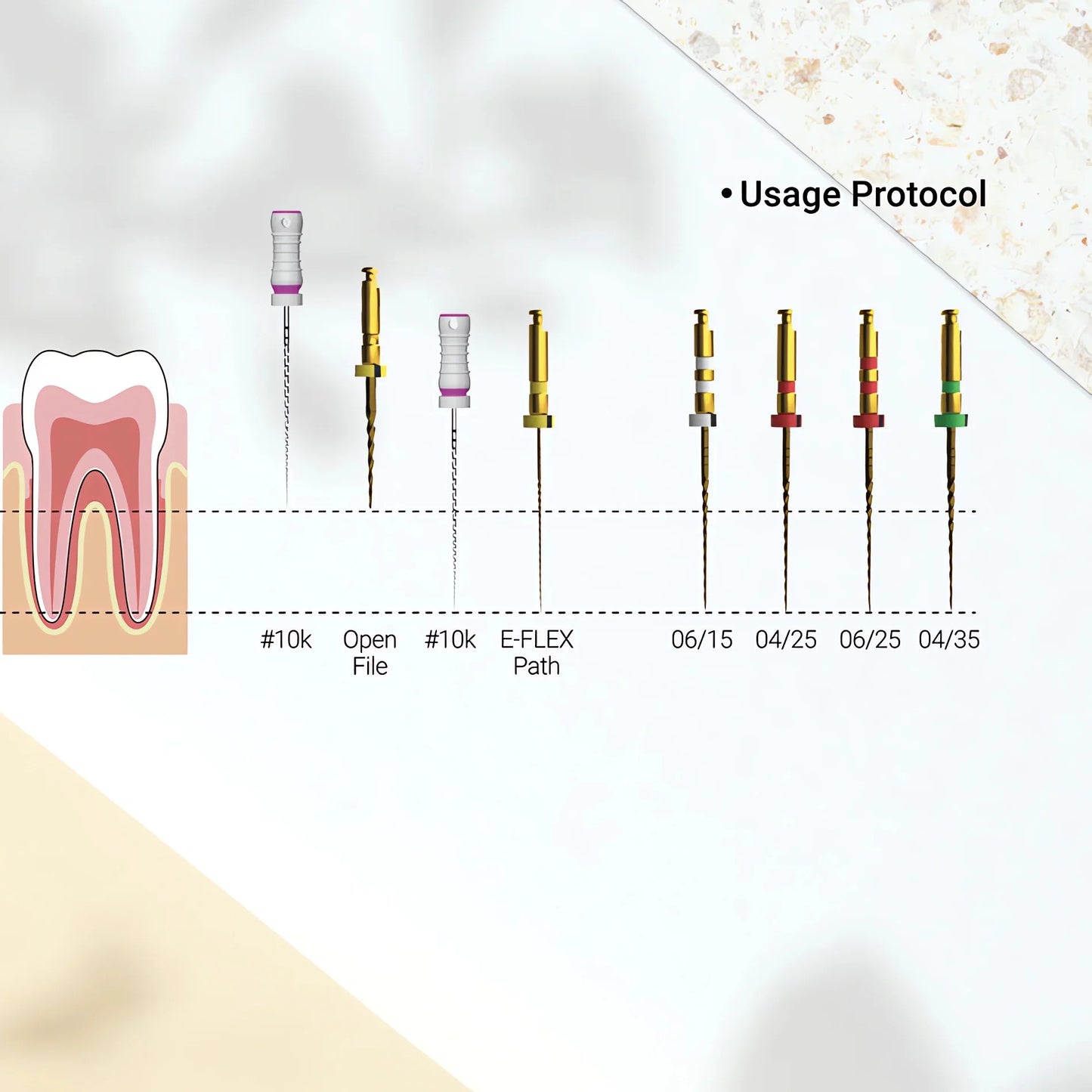 Eighteeth E-FLEX Dental Root Canal Files