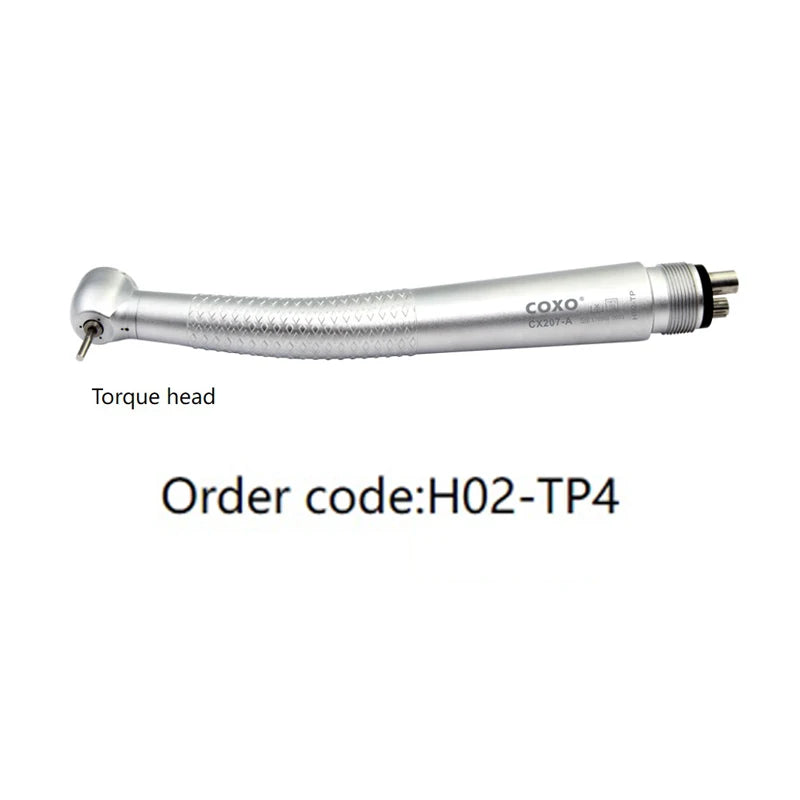 COXO CX207-A Turbina dental de alta velocidad Pieza de mano de alta velocidad Máquina de limpieza dental con spray de 3 vías Equipo de blanqueamiento Equipo dental