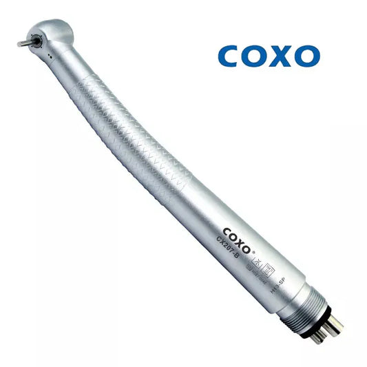 COXO CX207-B Turbina de aire dental de alta velocidad para pieza de mano, canal exterior, máquina de limpieza dental, equipo de instrumento de blanqueamiento