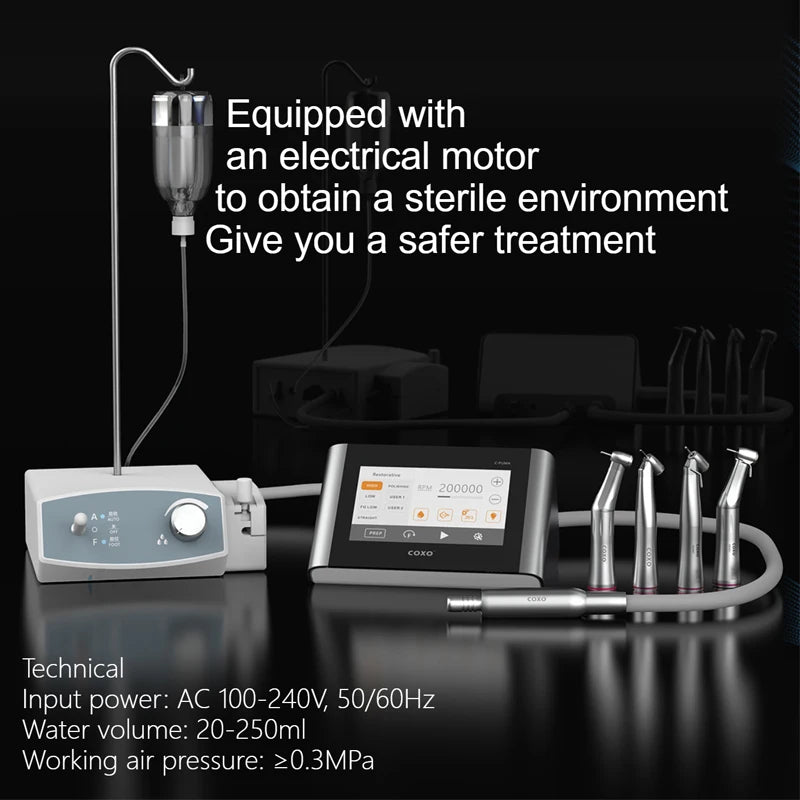 Motor eléctrico dental COXO CX265-76 Bomba de arrastre inteligente con motor eléctrico Implantes orales Equipo de tratamiento de conductos radiculares