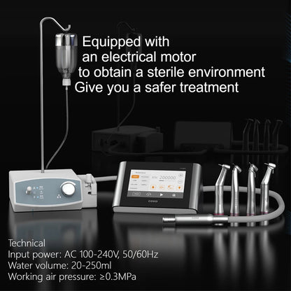 Motor eléctrico dental COXO CX265-76 Bomba de arrastre inteligente con motor eléctrico Implantes orales Equipo de tratamiento de conductos radiculares