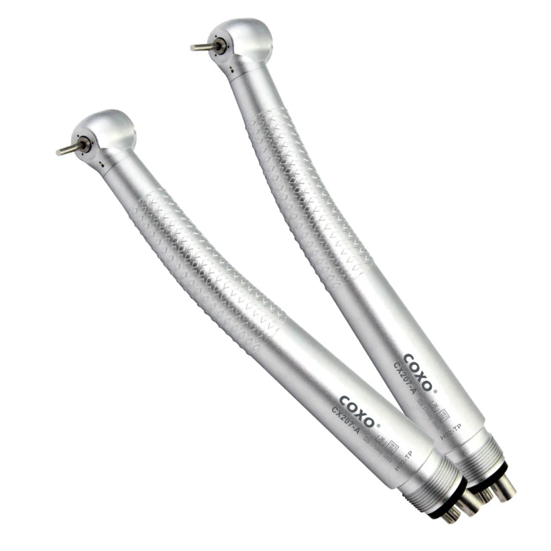 COXO CX207-A Turbina dental de alta velocidad Pieza de mano de alta velocidad Máquina de limpieza dental con spray de 3 vías Equipo de blanqueamiento Equipo dental